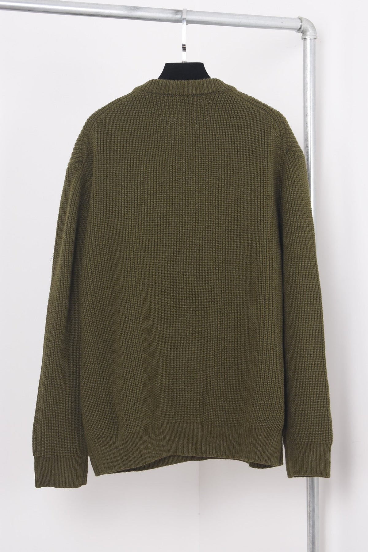 Black Cotton Bold Text Long-Sleeve - Men's