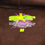 Brown Cotton Web Print Pullover - Men's