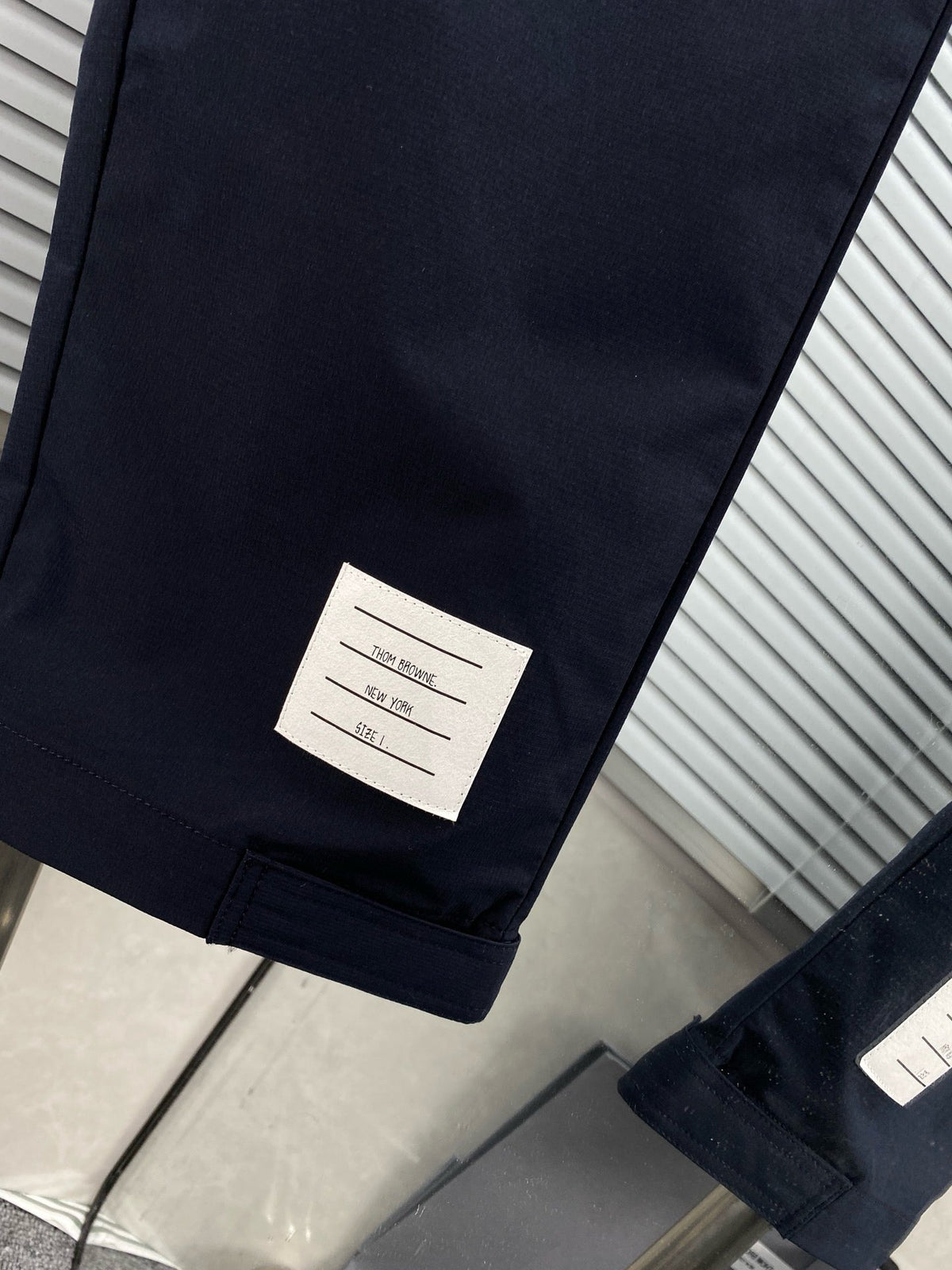 Grey Cotton Striped Cargo - Men's