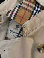 Navy Belted Trench - Men's