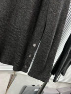 4-Bar Crewneck Navy Knit - Men's