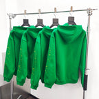 Green Cotton Web Print Pullover - Men's