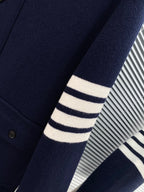 4-Bar Knit Jacket Grey - Men's