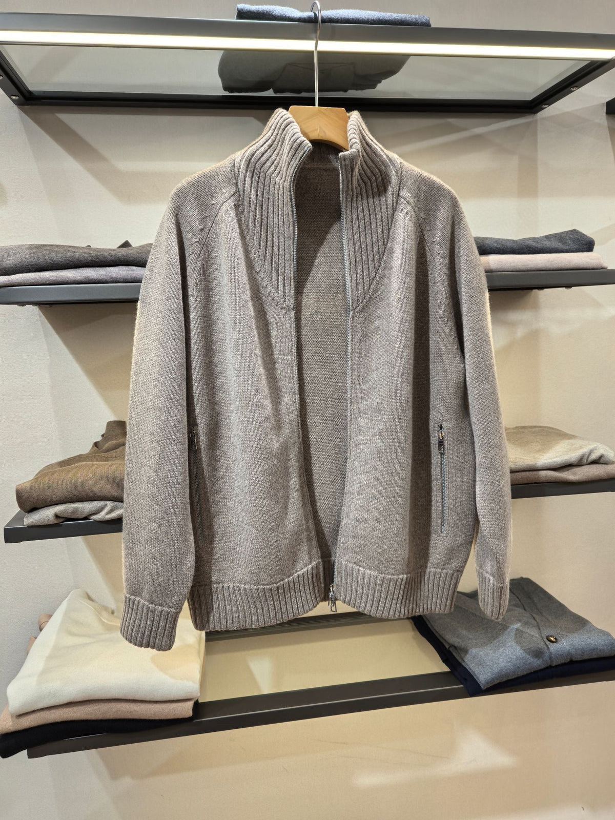 Oatmeal Grey Sweater - Men's