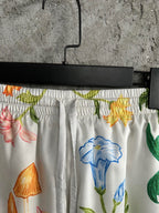 Floral Print Silk Shorts - Men's