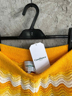 Yellow Knit Chevron Drawstring - Men's