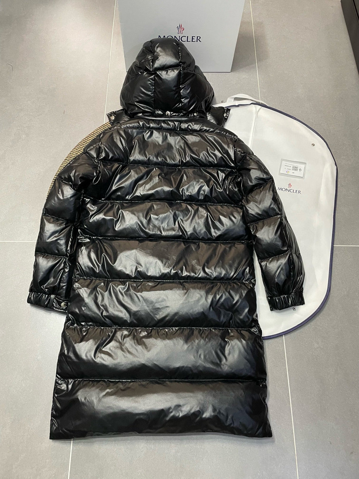 Black and Green Puffer Jacket - Men's