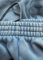 Grey Denim Elasticated Wide-Leg - Men's