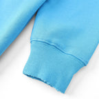Blue Cotton Logo Pullover - Men's