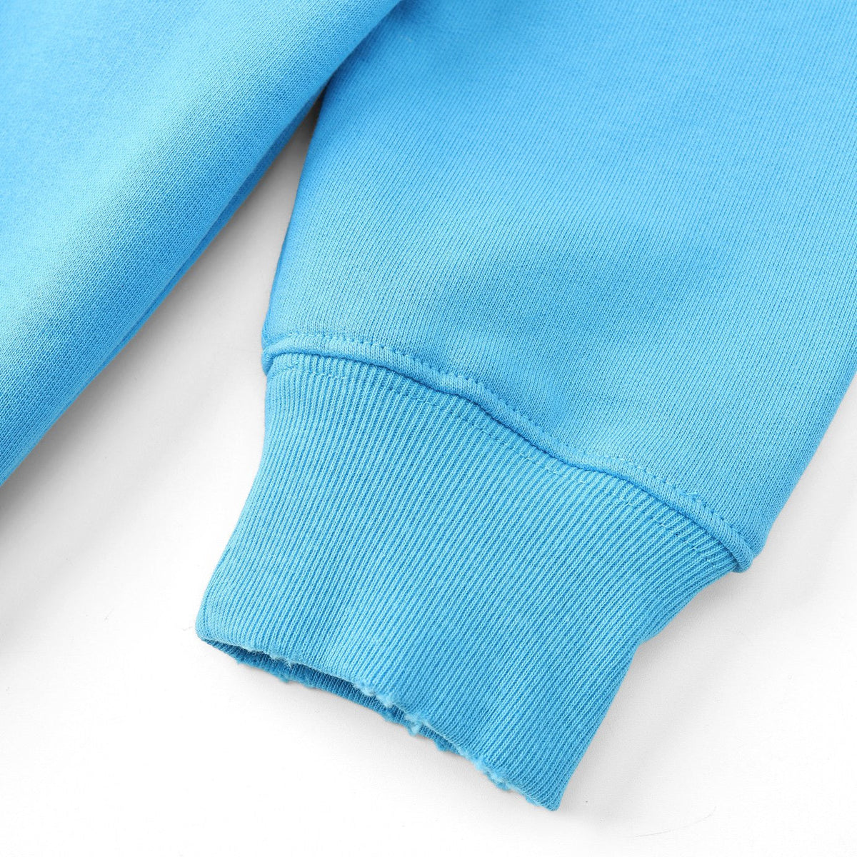 Blue Cotton Logo Pullover - Men's