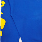 Blue Cotton Graphic Pullover - Men's