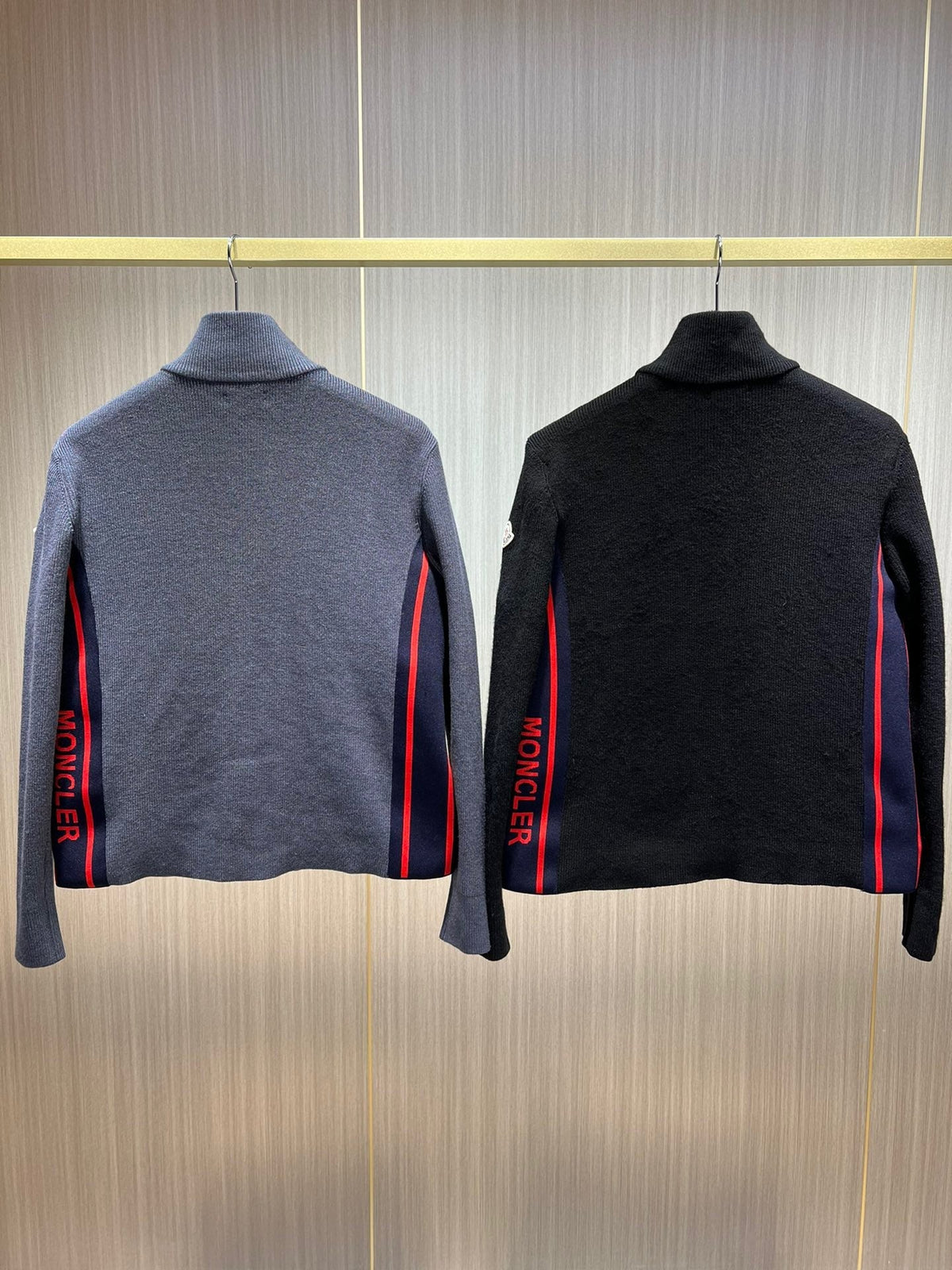 Black and Grey Puffer Jacket - Men's