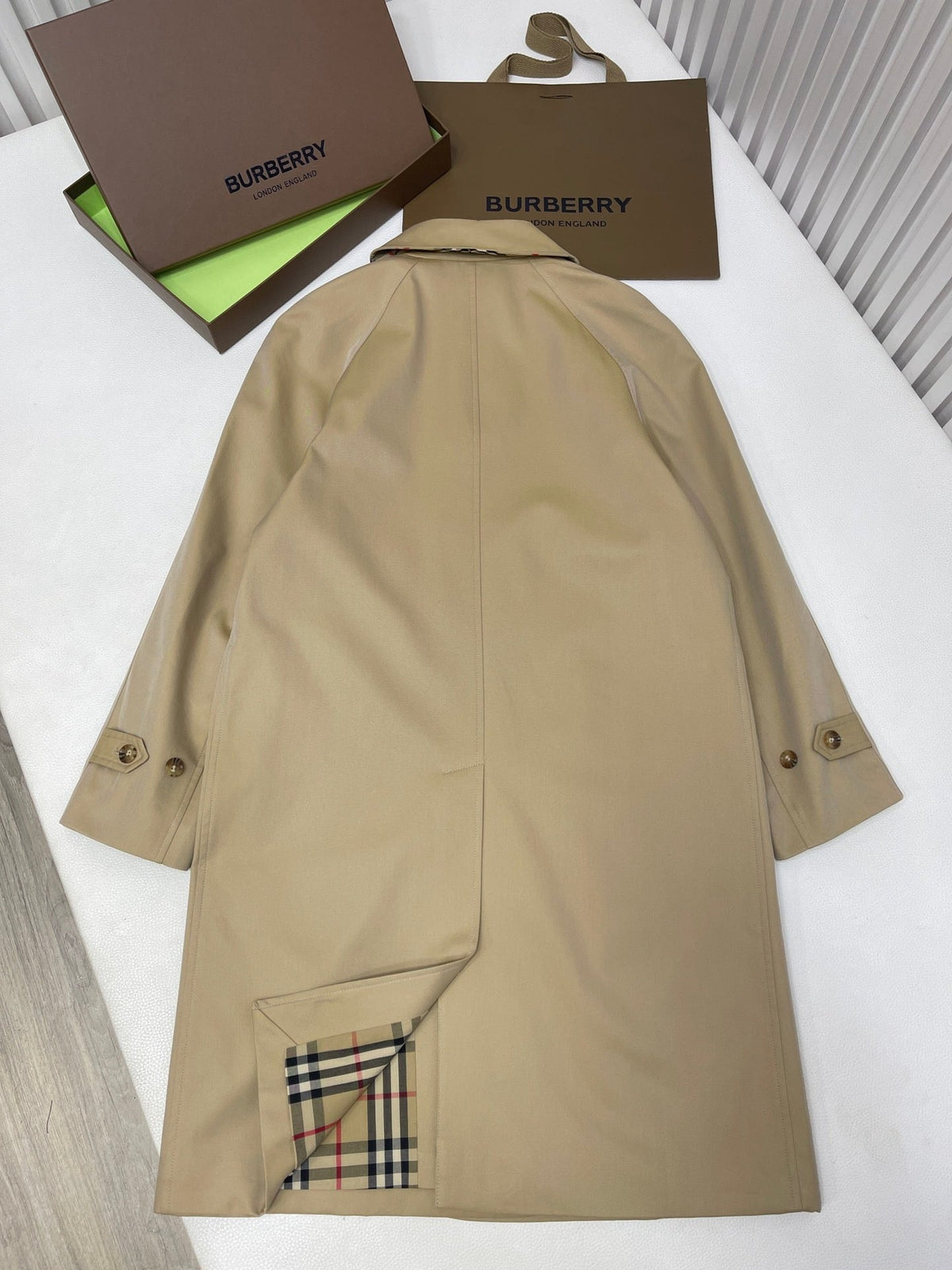 Navy Cotton Plain Car Coat - Men's