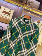 Green Flannel Check Long-Sleeve - Men's