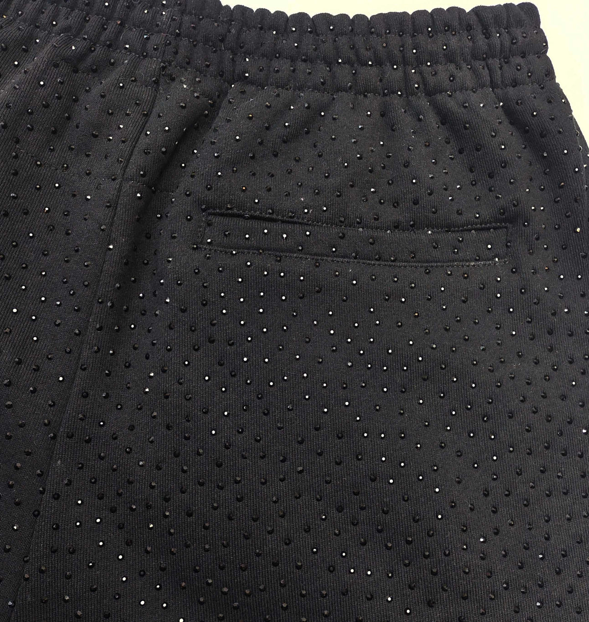 Black Cotton Graphic Wide-Leg - Men's