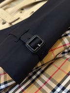 Navy Belted Trench - Men's