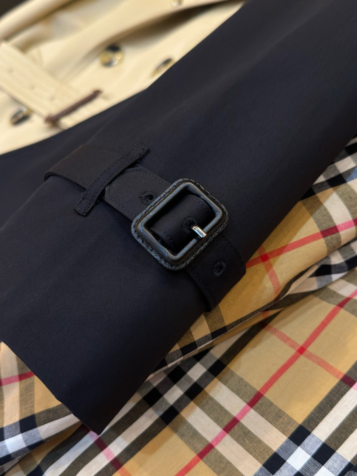 Navy Belted Trench - Men's