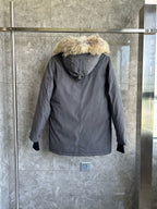 Black and Grey Parka - Men's