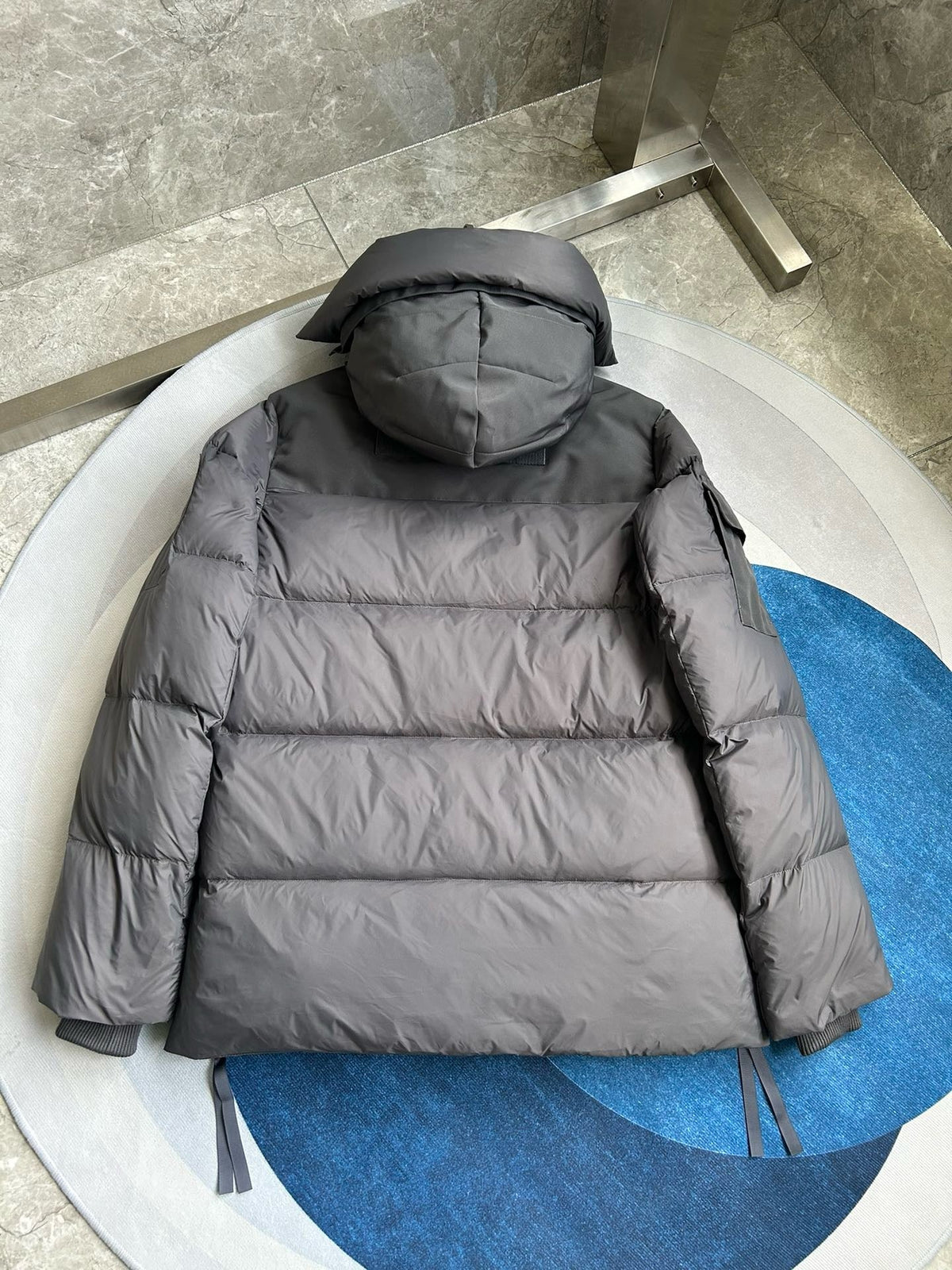 Black and White Parka - Men's