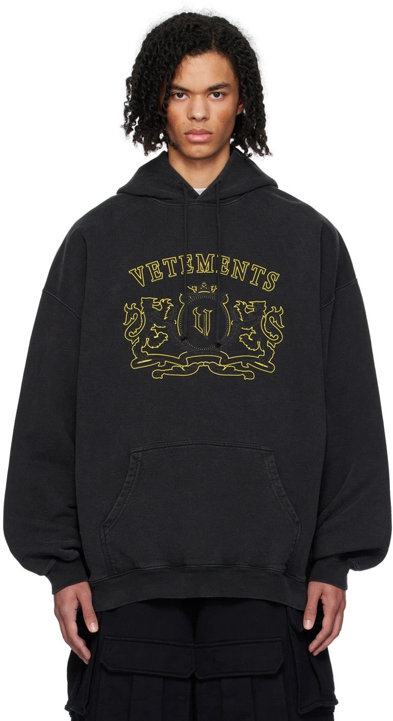 Gold Crest Logo Hoodie - Men's