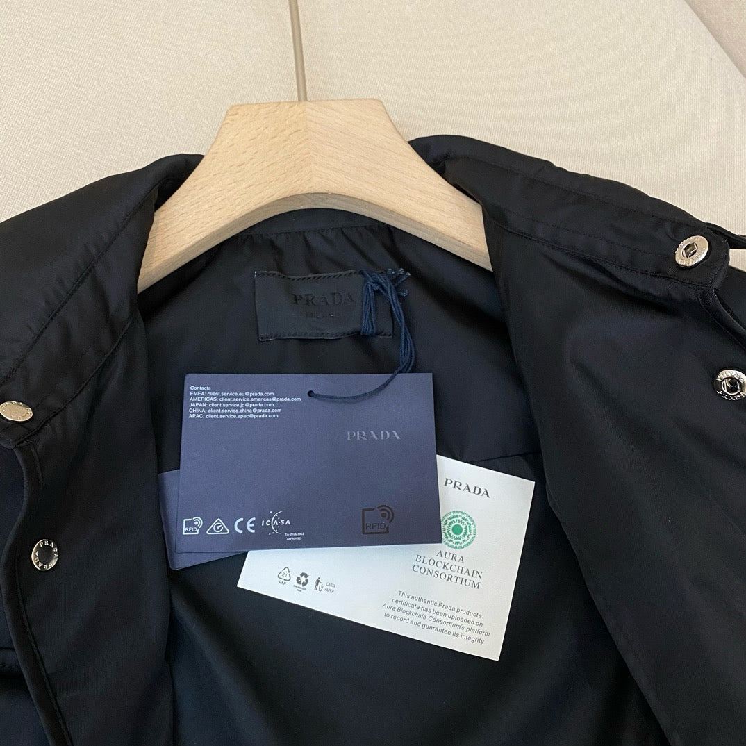 Navy Nylon Pocket Shirt Jacket - Men's