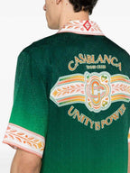 Green Crest Silk Shirt - Men's