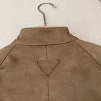 Navy Nylon Plain Bomber - Men's