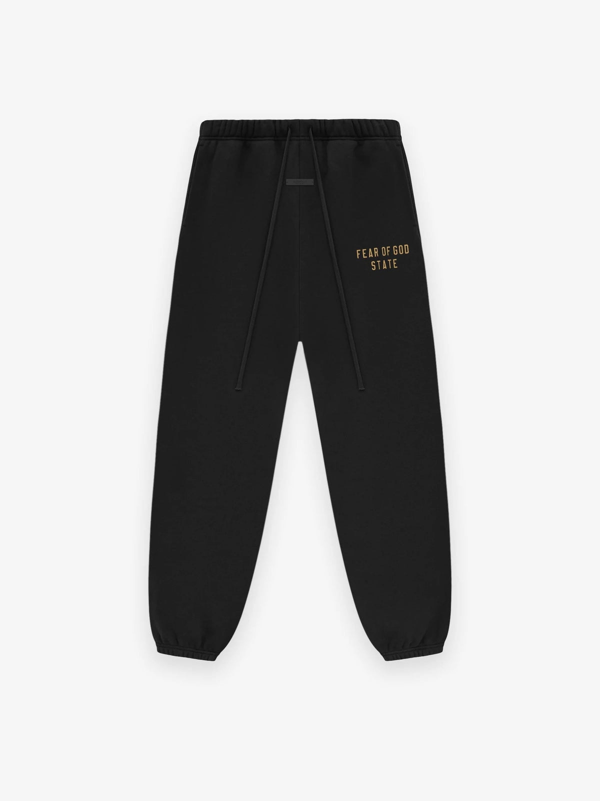 Grey Cotton Logo Joggers - Men's