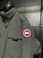 Black Nylon Down Parka - Men's