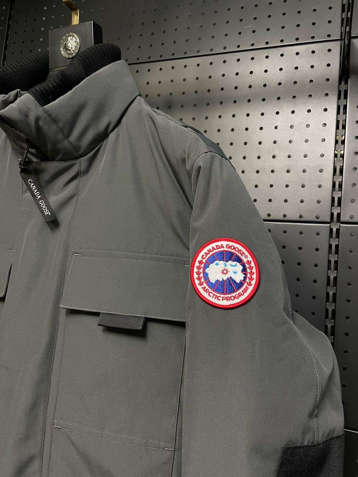 Black Nylon Down Parka - Men's