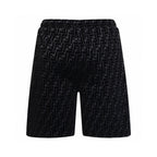 Black Jacquard Monogram Drawstring - Men's