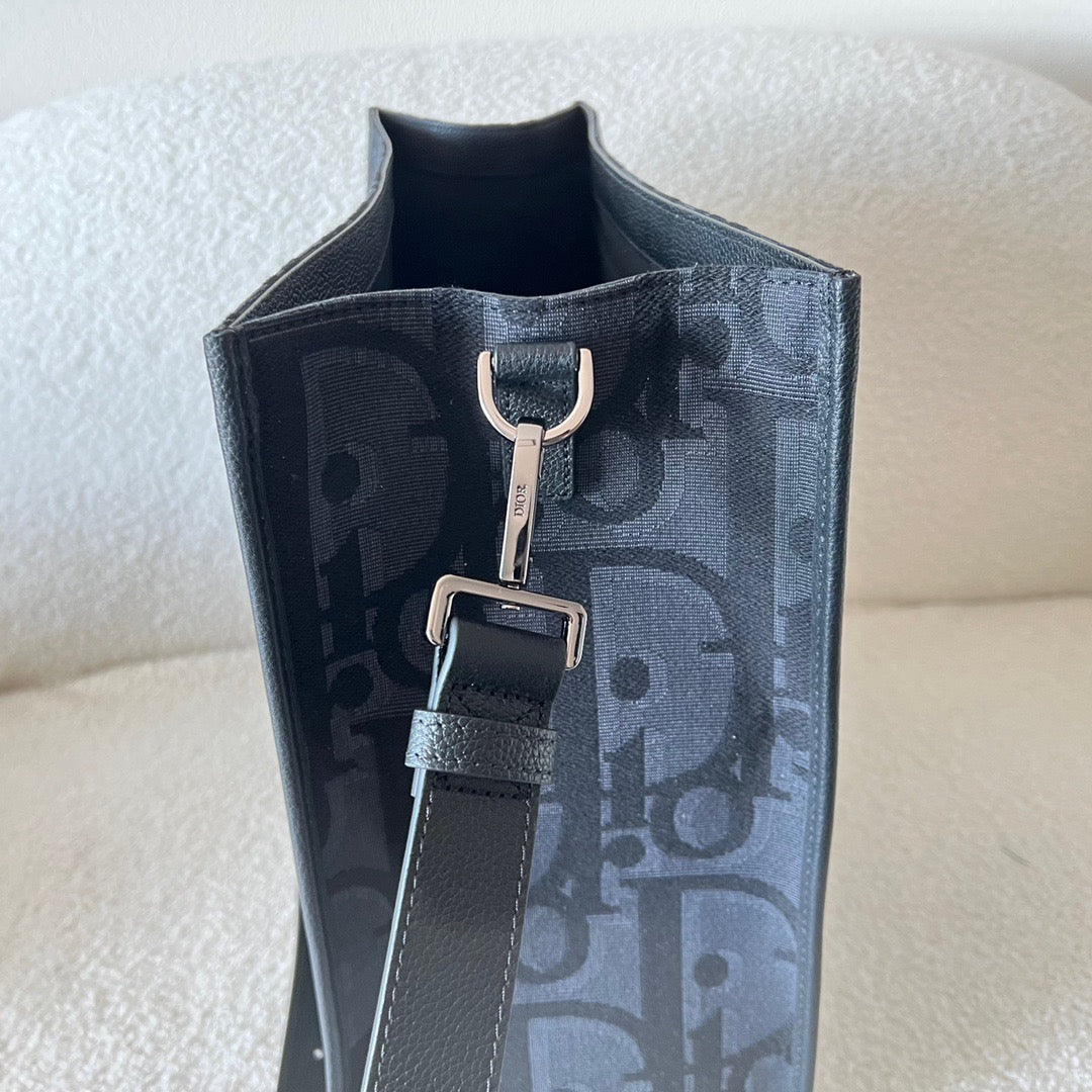 Black and Grey Tote Bag