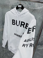 Black Cotton Text Print Pullover - Men's