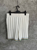 Ribbed Knit Shorts - Men's