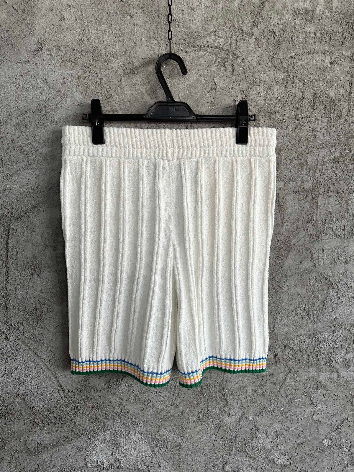 Ribbed Knit Shorts - Men's
