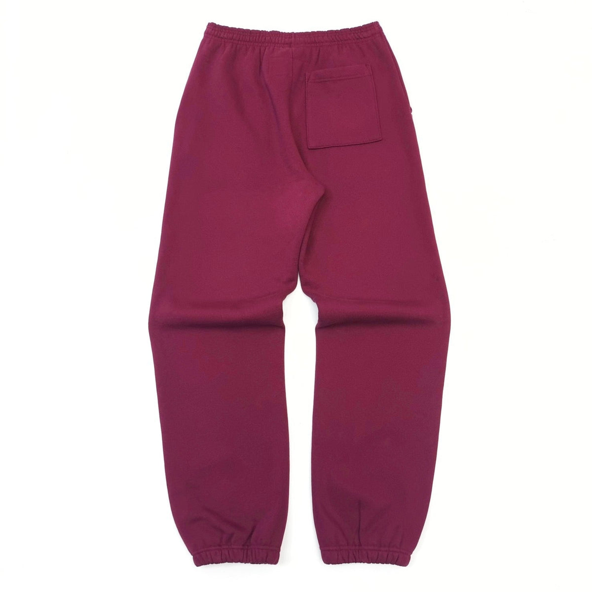 Burgundy Cotton Tonal Print Joggers - Men's