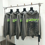 Grey Cotton Web Print Pullover - Men's