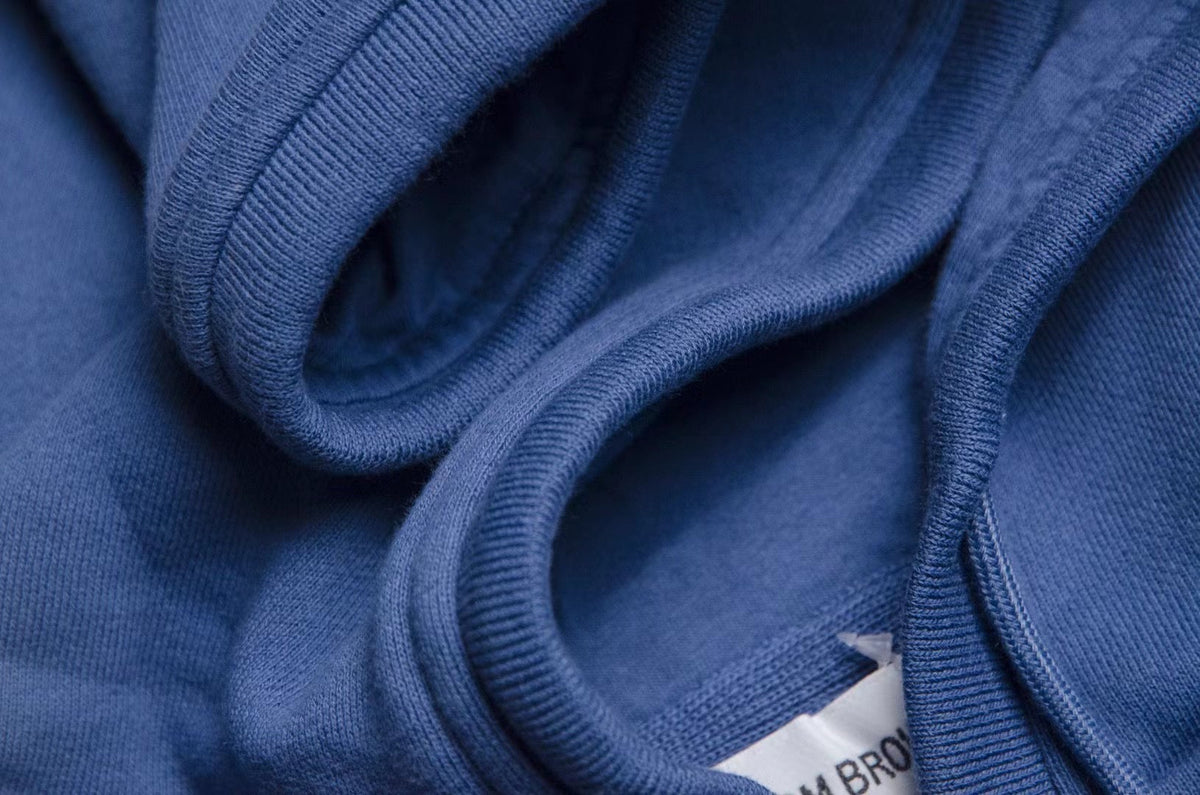Grey Cotton Bar Stripe Pullover - Men's