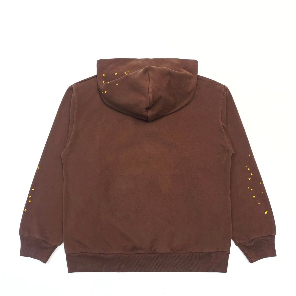 Brown Cotton Web Print Pullover - Men's
