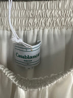 Cream Cotton Gradient Hem Drawstring - Men's