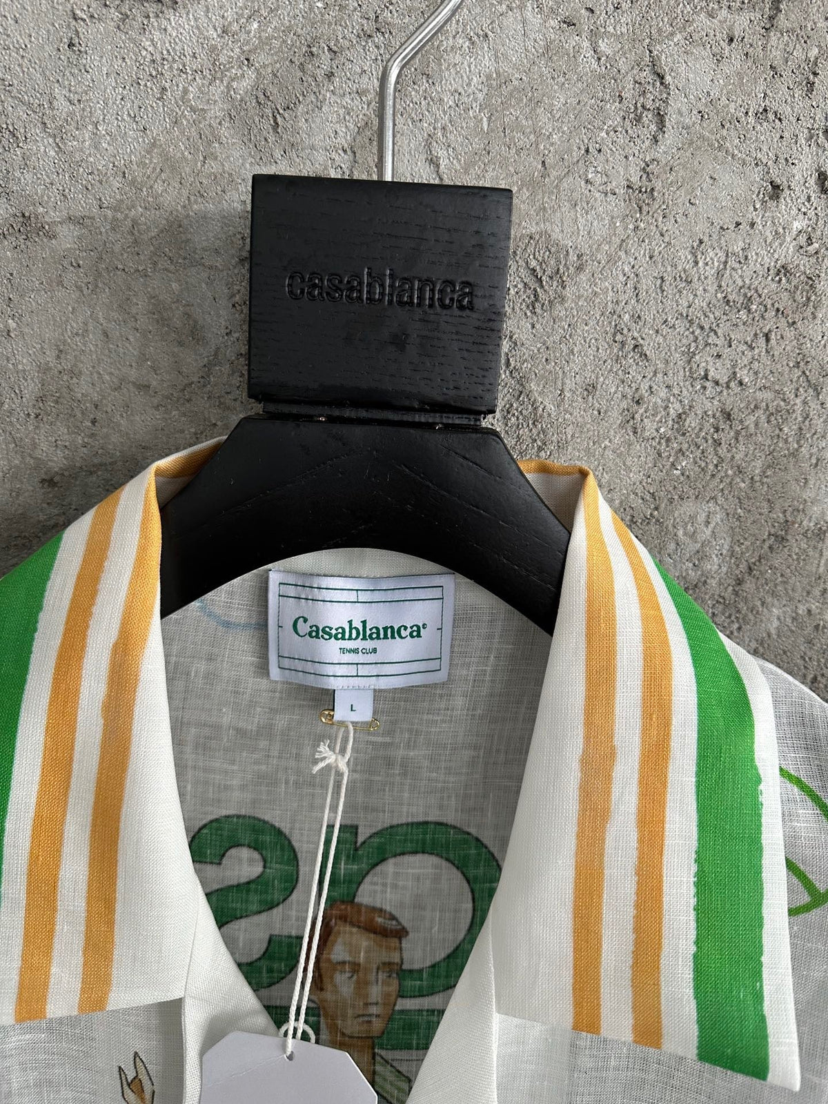 Tennis Print Silk Shirt - Men's