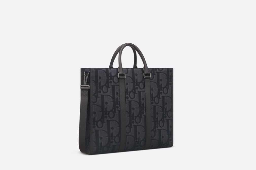 Black and Grey Tote Bag