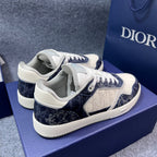 White and Blue Sneakers