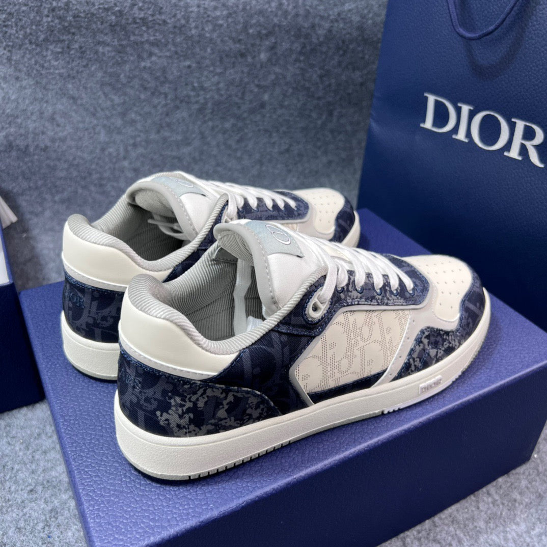 White and Blue Sneakers