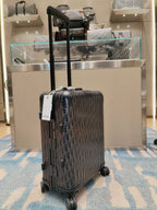 Suitcase Black and Brown Suitcase