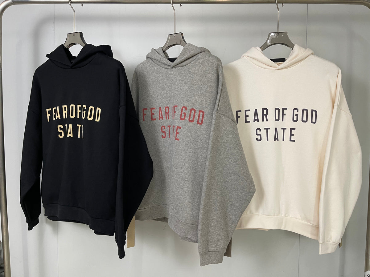 Black Cotton Gold Text Pullover - Men's