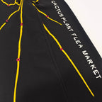 Black Cotton Graphic Straight - Men's