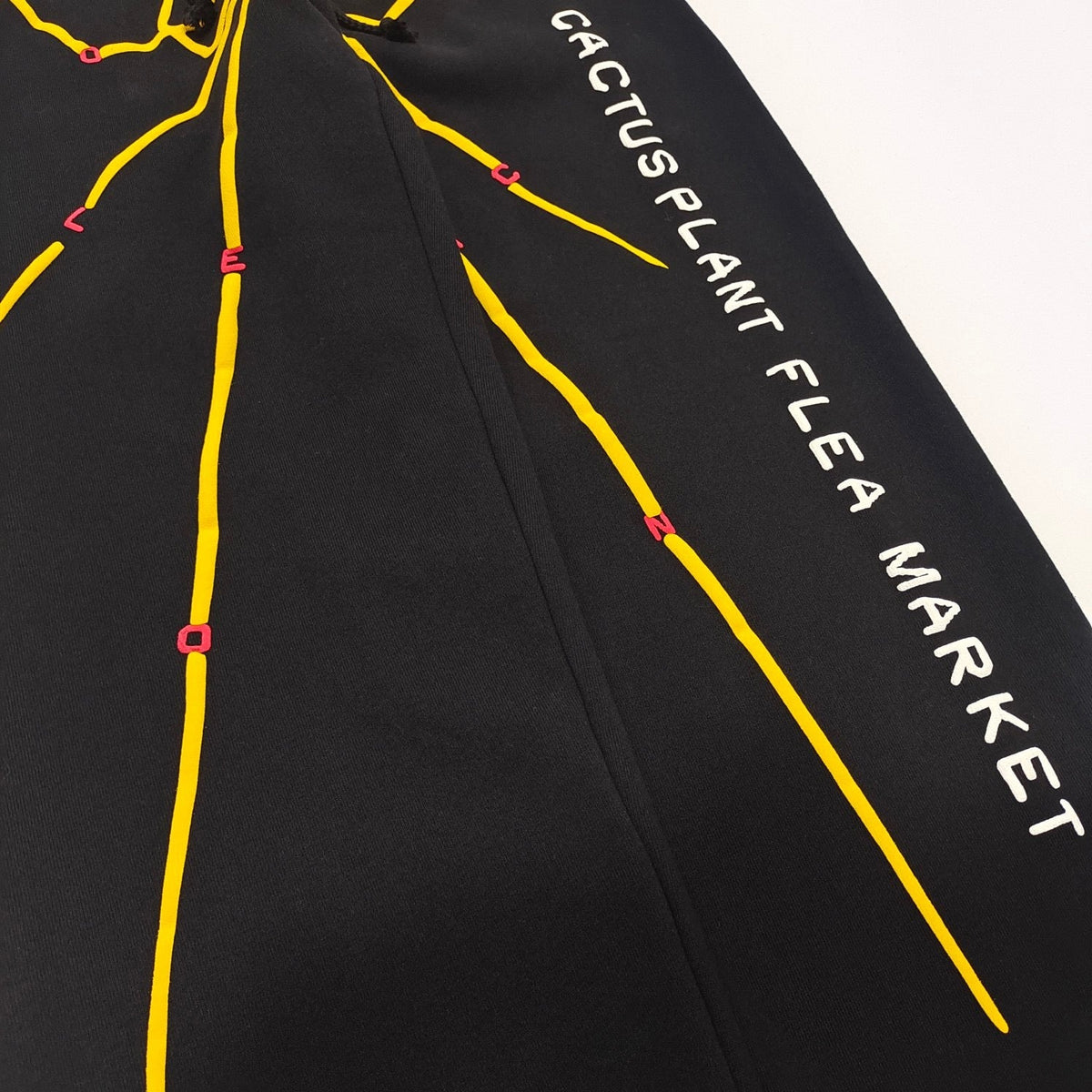 Black Cotton Graphic Straight - Men's