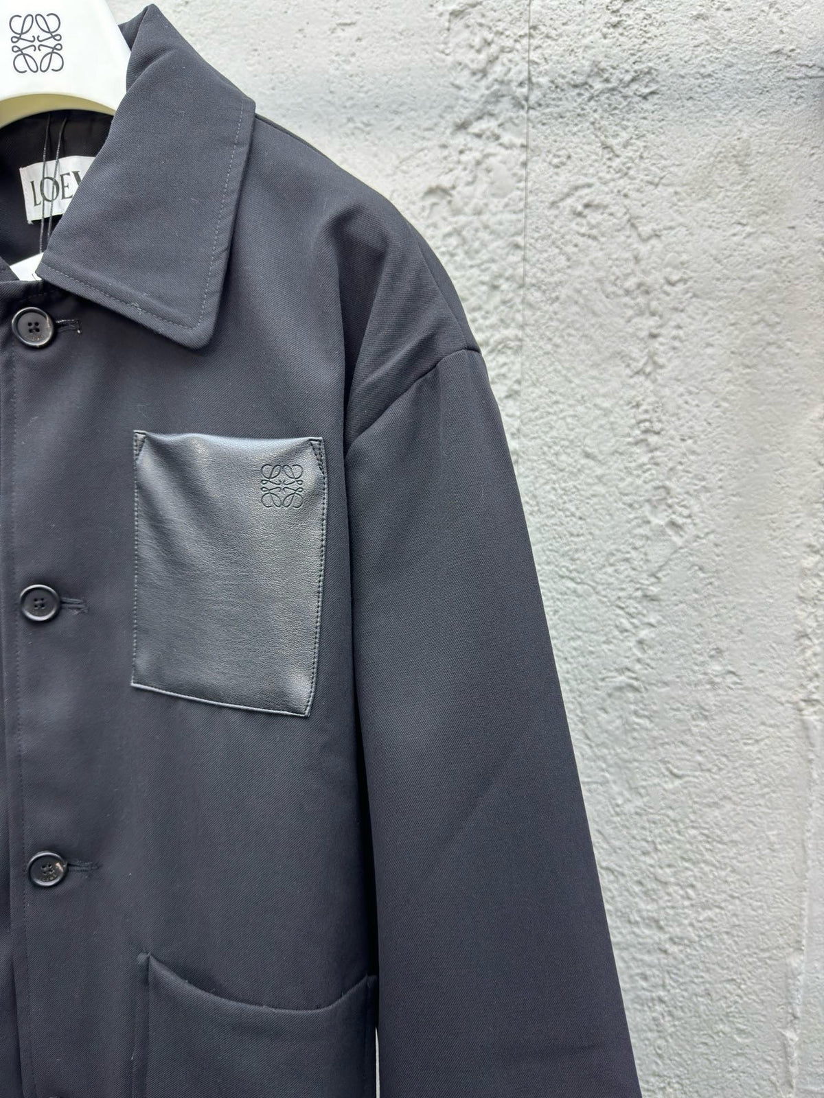 Black Cotton Patch Chore - Men's
