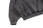 Washed Grey Tonal Logo Hoodie - Men's
